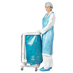 Mediware Een schort blauw Damesmaat | 106 cm | blauw